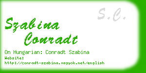 szabina conradt business card